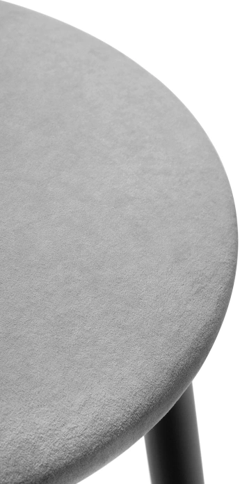 Полубарный табурет Гангток, катания сильвер / черный матовый