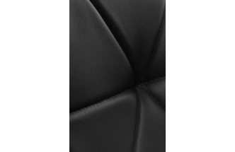 Стул Вальд, на металлокаркасе, черный / черный глянец