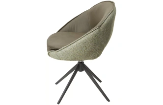 Стул Anabel, поворотный, зеленый F07-003-01, Montecristo 8421, серый каркас