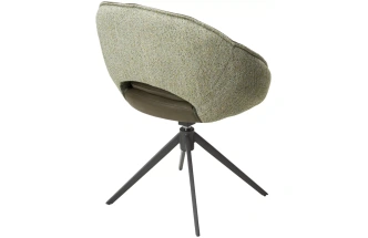 Стул Anabel, поворотный, зеленый F07-003-01, Montecristo 8421, серый каркас