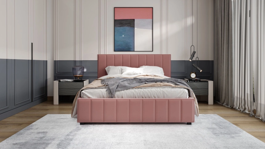 Кровать Кордова 2, мягкая, полутораспальная, 140x200, MONAKO-A 16