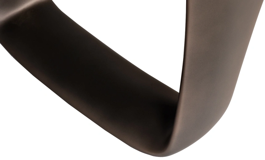 Обеденный стол Fusion, стекло, черный / шампань