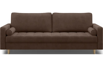 Диван прямой Campo, модель 044, Ultra Chocolate (коричневый)
