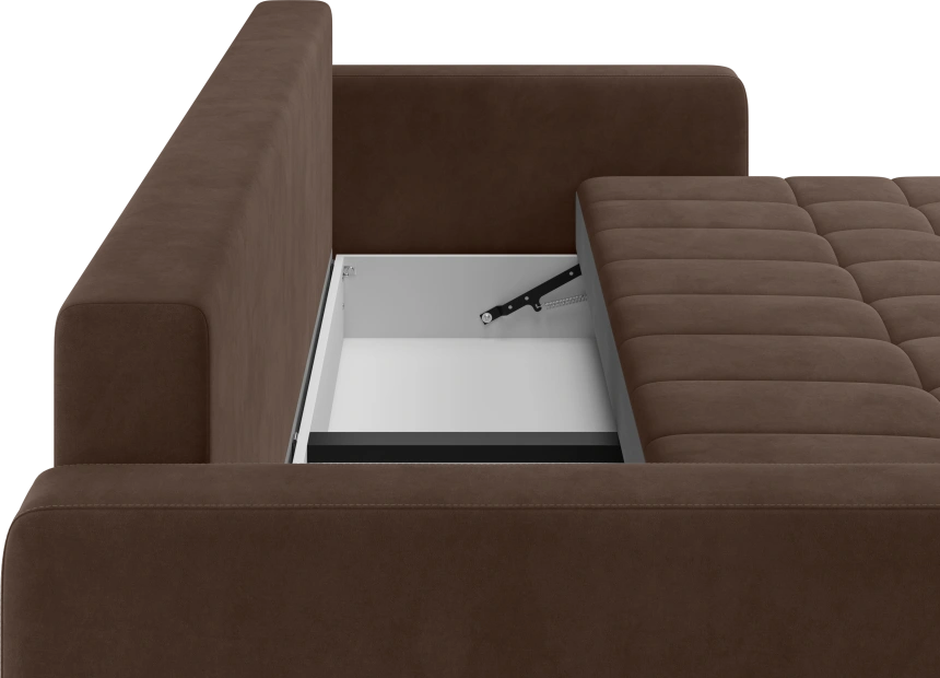 Диван прямой Campo, модель 044, Ultra Chocolate (коричневый)