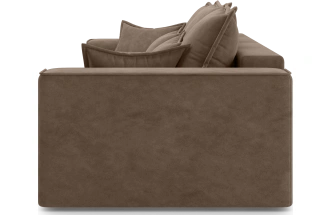 Диван прямой Конте, модель 036, Germes Chocolate (коричневый)