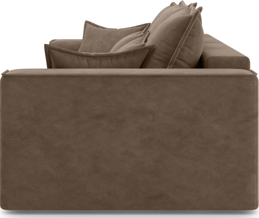 Диван прямой Конте, модель 036, Germes Chocolate (коричневый)