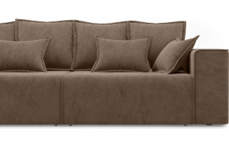 Диван прямой Конте, модель 036, Germes Chocolate (коричневый)