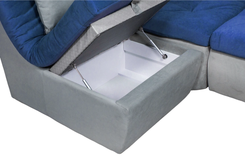 Диван угловой София 2, MONAKO-A 09, MONAKO-A 14, с задней тканью