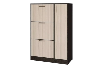 Тумба для обуви Лофт-5, Венге/Ясень шимо светлый