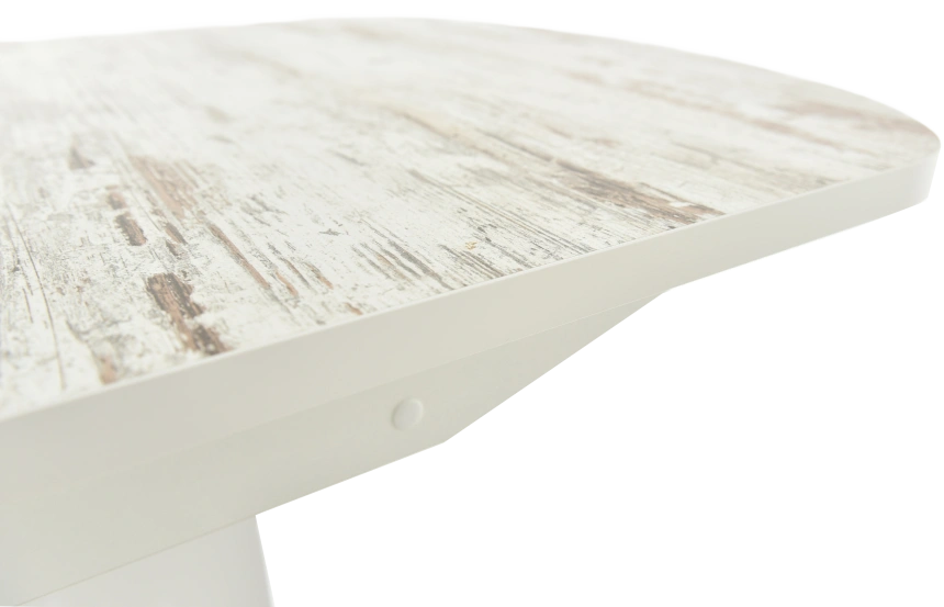 Кухонный стол Корсика, дерево светлое, пластик, каркас белый 