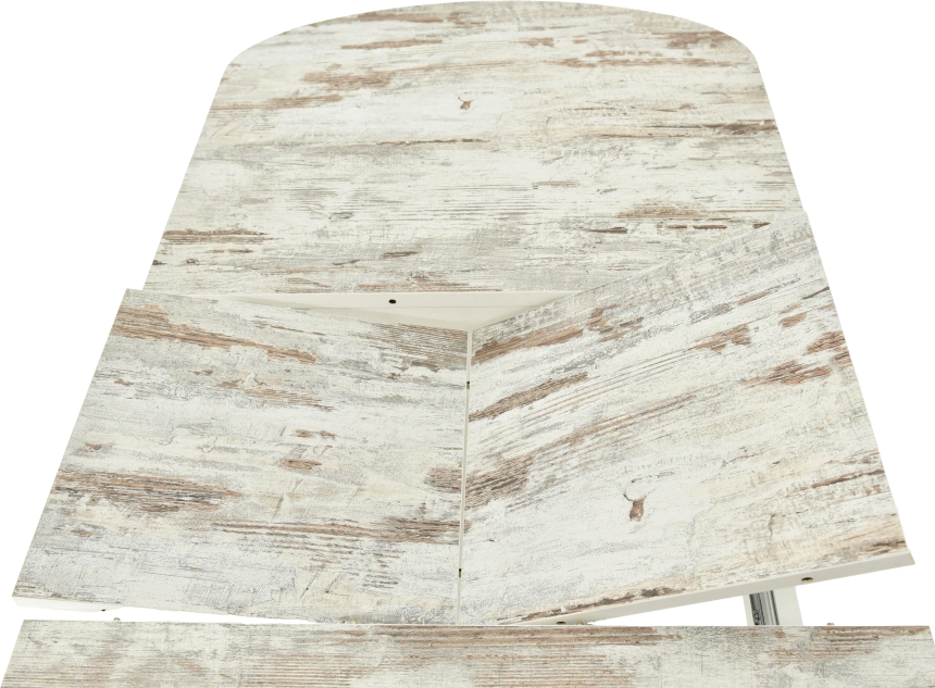 Кухонный стол Корсика, дерево светлое, пластик, каркас белый 