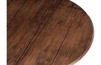 Кухонный стол Тулип, 90x73, МДФ, орех кантри, каркас черный