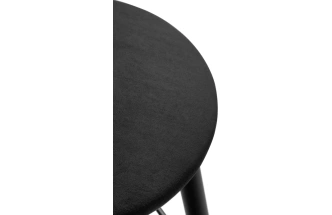 Полубарный табурет Гангток, катания блэк / черный матовый