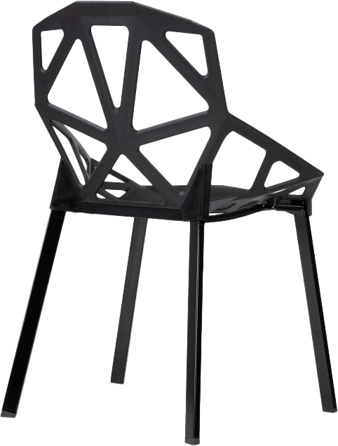 Стул One PC-015, пластиковый, черный