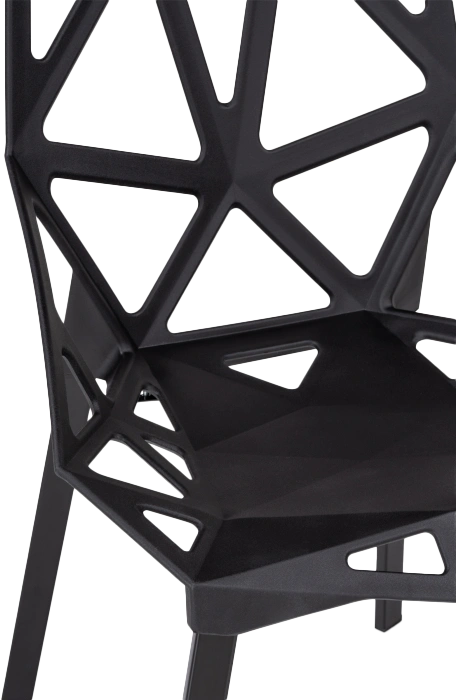 Стул One PC-015, пластиковый, черный