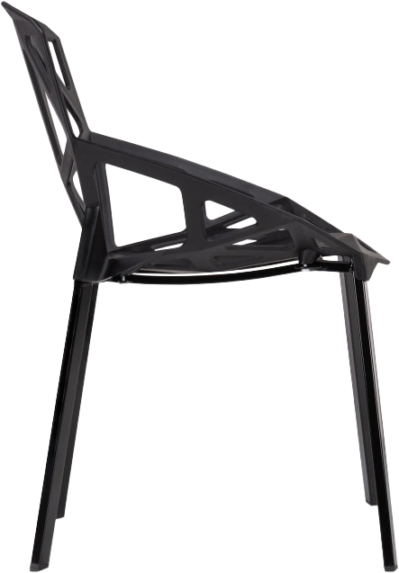 Стул One PC-015, пластиковый, черный