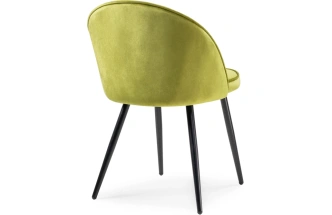 Стул на металлокаркасе Dodo, мягкий, велюр хаки