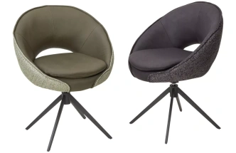 Стул Anabel, поворотный, темно-серый Maison 99#, Ote Cobble 457, серый каркас