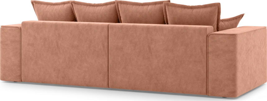 Диван прямой Конте, модель 036, Germes Terra (Оранжевый-Терракота)