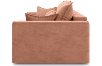 Диван прямой Конте, модель 036, Germes Terra (Оранжевый-Терракота)