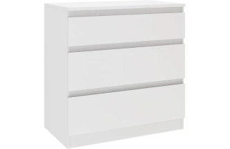 Комод Морвик, 3 ящика 70x72, Белый