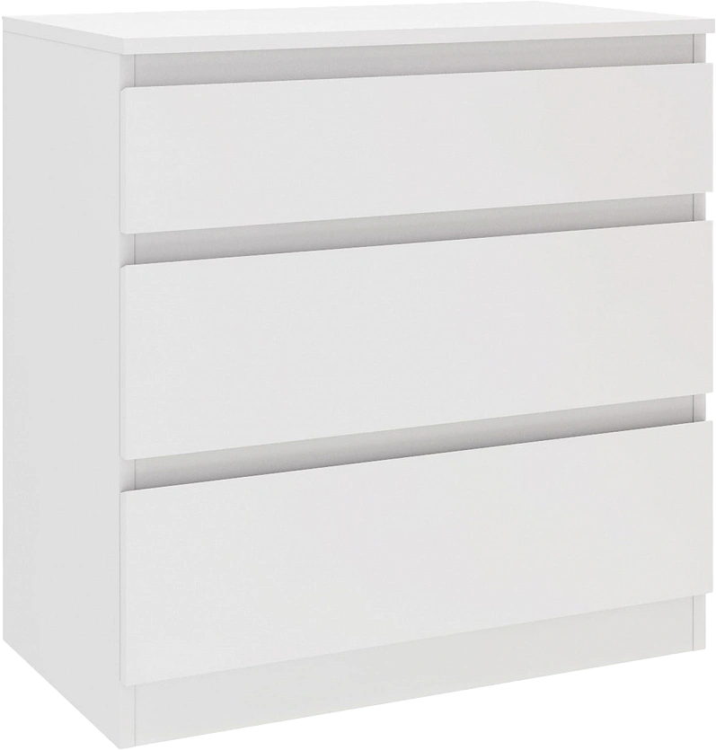Комод Морвик, 3 ящика 70x72, Белый