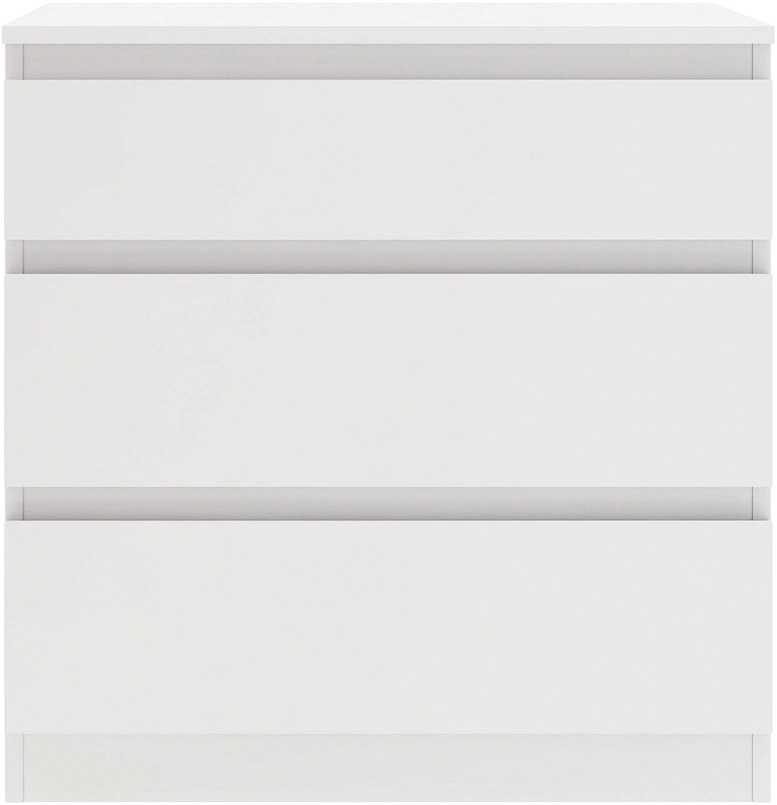Комод Морвик, 3 ящика 70x72, Белый