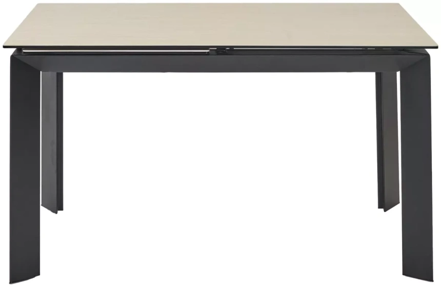Кухонный стол раздвижной Cremona 180, TL-142, испанская керамика, черный каркас