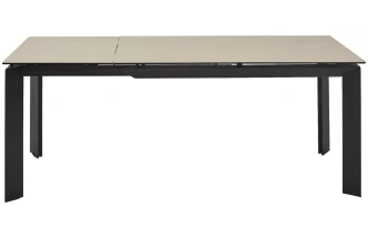 Кухонный стол раздвижной Cremona 180, TL-142, испанская керамика, черный каркас