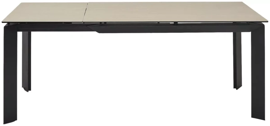 Кухонный стол раздвижной Cremona 180, TL-142, испанская керамика, черный каркас