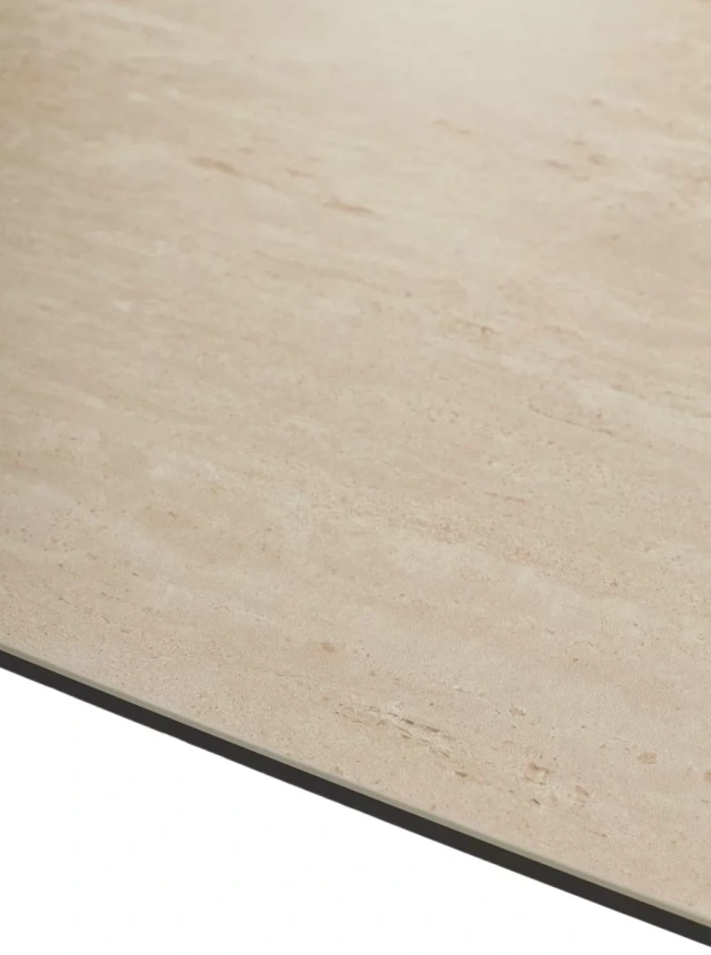 Кухонный стол раздвижной Cremona 180, TL-142, испанская керамика, черный каркас