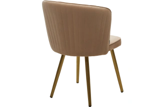 Стул Моне, мягкий, Zizi 605 латте, велюр, золотой каркас