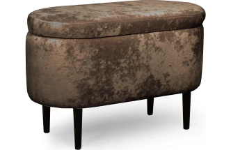 Банкетка Олаф, с нишей, ткань тиффани коричневый