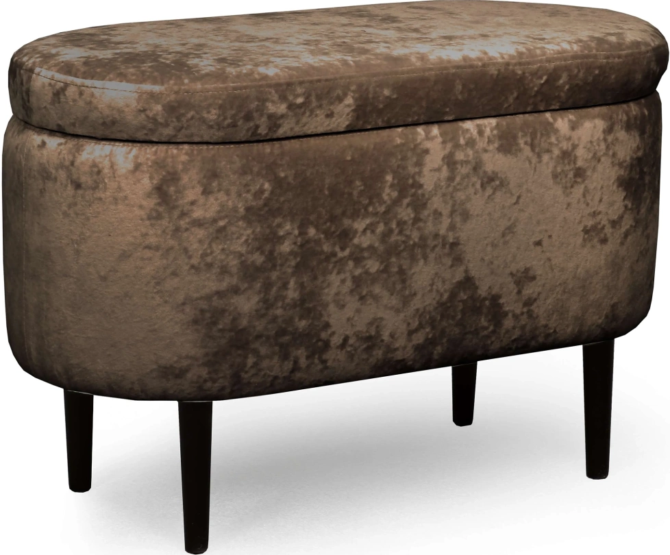 Банкетка Олаф, с нишей, ткань тиффани коричневый