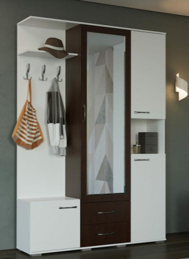 Прихожая Бертра, венге / белый