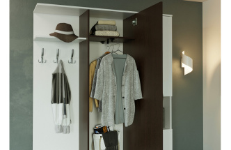 Прихожая Бертра, венге / белый