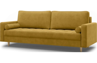 Диван прямой Campo, модель 044, Ultra Mustard (горчичный)