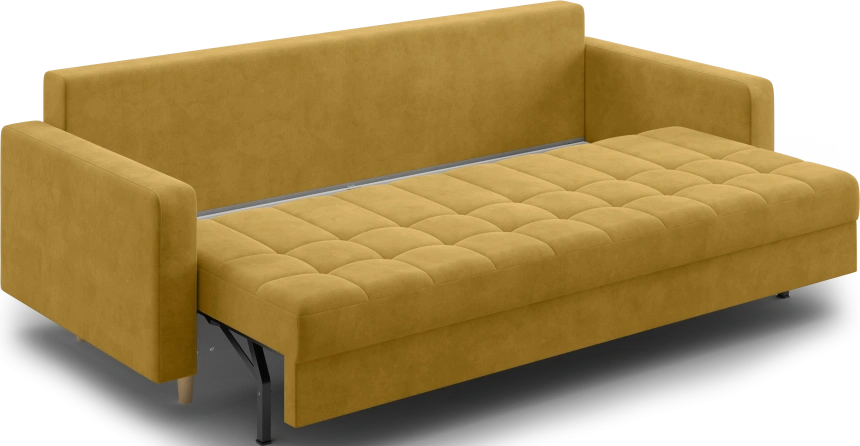 Диван прямой Campo, модель 044, Ultra Mustard (горчичный)