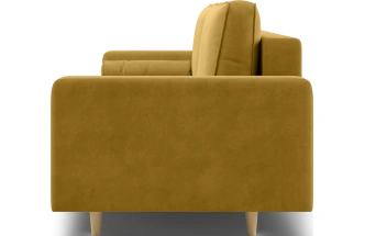 Диван прямой Campo, модель 044, Ultra Mustard (горчичный)