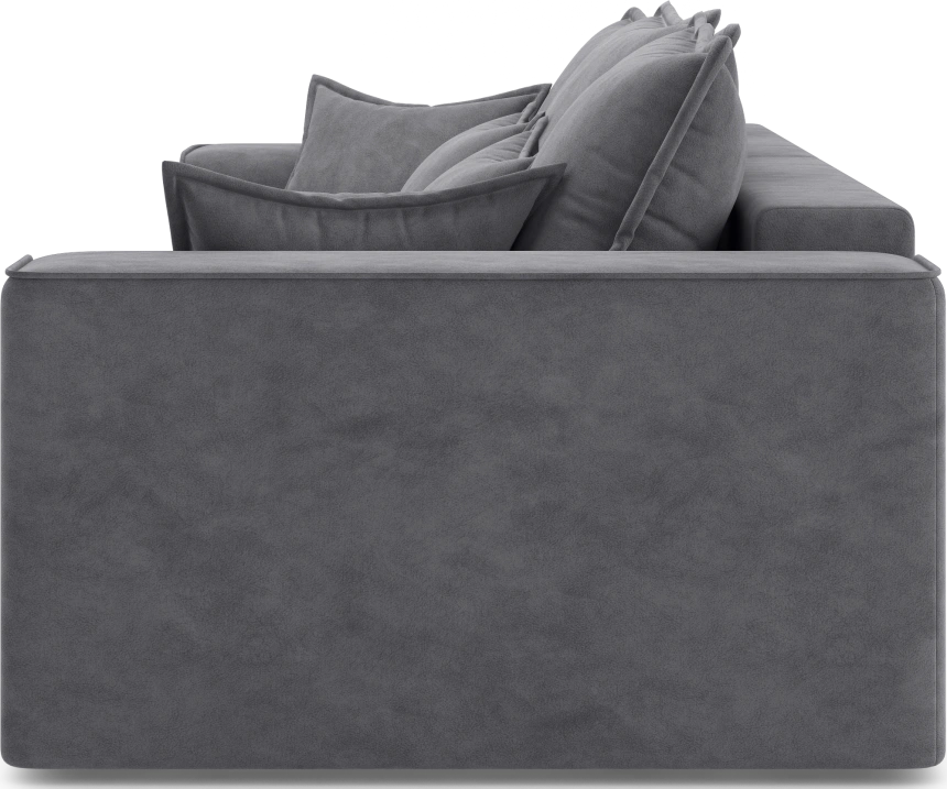 Диван прямой Конте, модель 036, Germes Grafit (серый)
