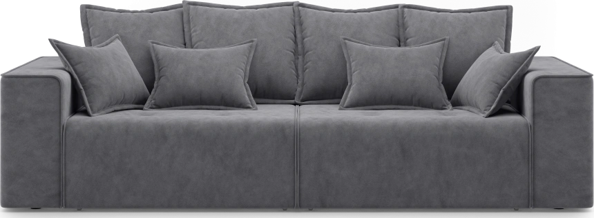 Диван прямой Конте, модель 036, Germes Grafit (серый)