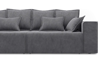 Диван прямой Конте, модель 036, Germes Grafit (серый)