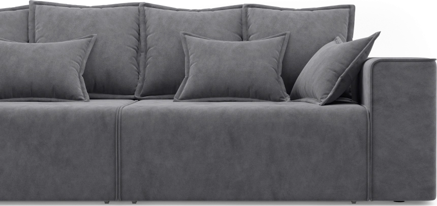 Диван прямой Конте, модель 036, Germes Grafit (серый)
