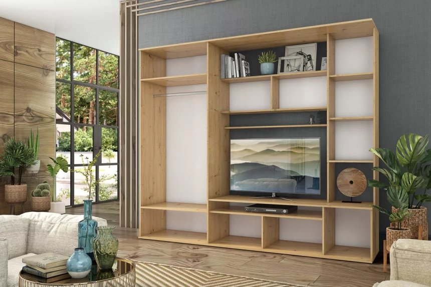 Стенка Алегро, Дуб дикий / Белый