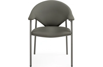 Стул на металлокаркасе Vigo, с подлокотниками, серый