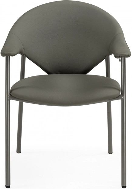 Стул на металлокаркасе Vigo, с подлокотниками, серый