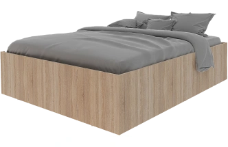 Спальный гарнитур Илга, набор мебели 3, дуб сонома / белый 