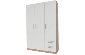 Спальный гарнитур Илга, набор мебели 3, дуб сонома / белый 