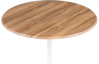 Кухонный стол Тулип, 90x73, МДФ, дуб вотан, каркас белый