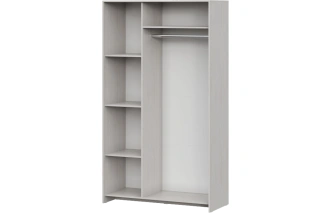 Шкаф двухдверный Taika, распашной для одежды, ясень анкор светлый